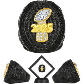 2025 Fantasy Football Championship Ring League Champion Trophy Rings Premium Award for Winner