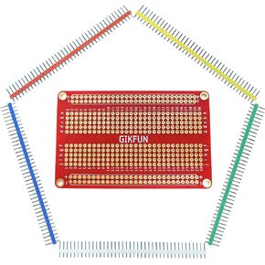 Gikfun 40 Pin Strip Breakable Pin Header Tin PCB Panel IC Male 2.54mm for Arduino (Pack of 20pcs) EK1818