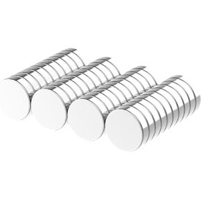 N52-1/2" D x 1/8" H - 40 Pack, Strong Neodymium Disc Magnets, Powerful Rare Earth Magnets, Round Fridge Magnets, Refrigerator Magnet for Whiteboard, Locker, DIY Building Scientific