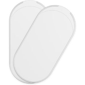 Electrodes Pads Holder for TENS Unit Pads, Double-Sided, Frosted Semi-Transparent Surface, Stores 2x2 & 2x4 Inch Pads – Durable and Convenient Storage Solution (2-Pack)