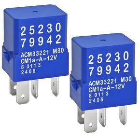 25230-79942 Blower Motor Relay (Set of 2) – Compatible with Infiniti G35 M35 G37 Nissan Altima Maxima Sentra Quest Murano Leaf Armada