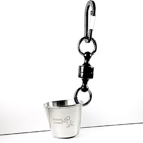 Shot Glass The Ultimate Birdie Celebration Cup - Carabiner Golf Bag Attachment - Magnetic Food Grade Stainless Cup - Easy Cleaning