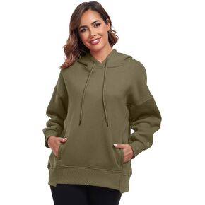 FUPHINE 2024 Women‘s Oversized Hoodie Fall Trendy Fleece Pullover Long Sleeve Fleece Sweatshirt Clothes