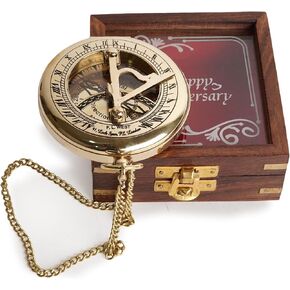 Anniversary Compass Gifts for Husband, Boyfriend, Men, Him | Engraved Compass Personalized | Wedding Gift Compasses to Groom, Bride, Fiancé, Her, Wife, Girlfriend, Spouse