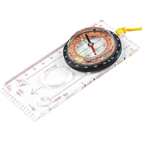 Eyeskey Multifunctional Military Sighting Navigation Compass with Inclinometer | Impact Resistant & Waterproof Compass for Hiking, Camping