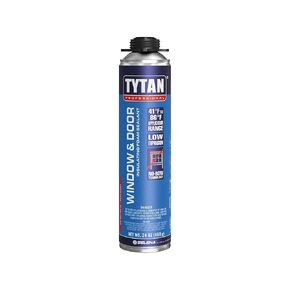 Window & Door Insulating Foam Sealant with No-Bow Technology, High R-Value for Superior Insulation, Water-Resistant, Low Expansion, Eco-Friendly, AAMA & UL Verified (1x24 oz)