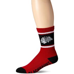 '47 NHL Chicago Blackhawks Men's Duster Sport Crew Socks, Medium, Red