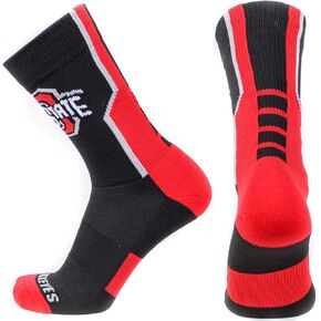Ohio State Buckeyes Black Performance Socks
