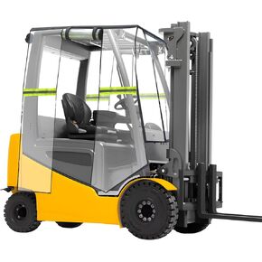 Clear Forklift Cover for Rain,UV Protection All Weather, Universal Fits Capacity Up to 8000Lbs, Heavy Duty Forklift Cover Waterproof
