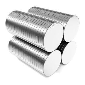 Round Thin Disc Magnets 3/8x1/32 - Magnetic Sticker Craft Scrapbook Holder Office Fastener Circular Slim 10x1mm Magnet Discs (100 Pack)