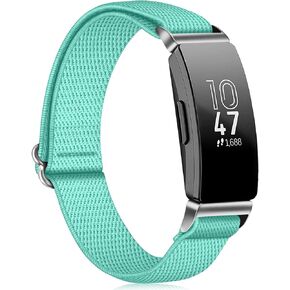 FINTIE Elastic Bands Compatible with Fitbit Inspire 2 1 HR/Ace 3 2, Adjustable Stretchy Nylon Loop Band Breathable Replacement Strap Accessory Wristband