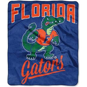 Northwest NCAA Florida Gators Unisex-Adult Raschel Throw Blanket, 50" x 60", Alumni