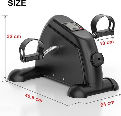 iHomey Motorized Pedal Exerciser for Seniors Rehab Training, iHomey Electric Mini Exercise Bike with Remote Control for Arm/Leg Fitness Rehabilitation. (Black1) in Saudi Arabia