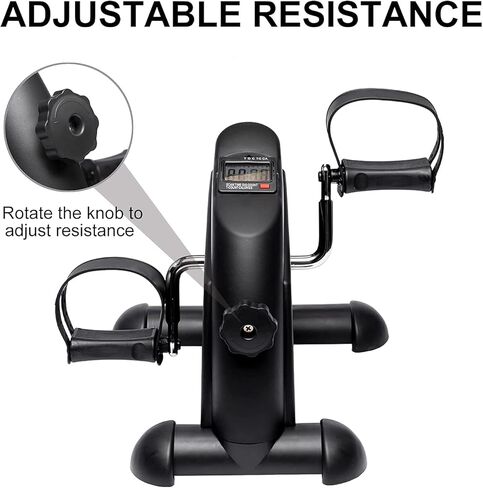 iHomey Motorized Pedal Exerciser for Seniors Rehab Training, iHomey Electric Mini Exercise Bike with Remote Control for Arm/Leg Fitness Rehabilitation. (Black1) in Saudi Arabia