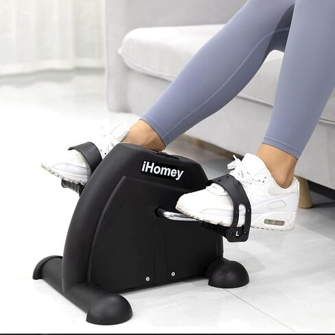 iHomey Motorized Pedal Exerciser for Seniors Rehab Training, iHomey Electric Mini Exercise Bike with Remote Control for Arm/Leg Fitness Rehabilitation. (Black1) in Saudi Arabia