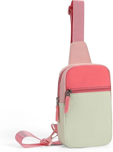 Small Initial Sling Bag Crossbody Bag Fanny Pack for Teens Kids, Cute Multi-colored Chest Bag Belt Bag Birthday Gifts in Saudi Arabia