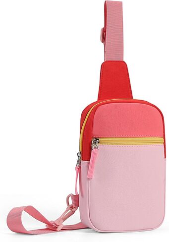Small Initial Sling Bag Crossbody Bag Fanny Pack for Teens Kids, Cute Multi-colored Chest Bag Belt Bag Birthday Gifts in Saudi Arabia