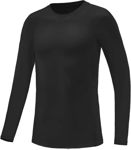 1/3 Pack Boys Youth Compression Shirts Long Sleeve Quick Dry Sports Undershirts Football Basketball Cold Weather Kids in Saudi Arabia