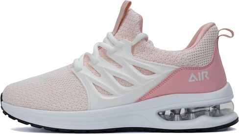 Women's Air Running Shoes Athletic Tennis Walking Slip On Shoes Lightweight Casual Sneakers for Gym Jogging Workout Black Size 7.5 in Saudi Arabia