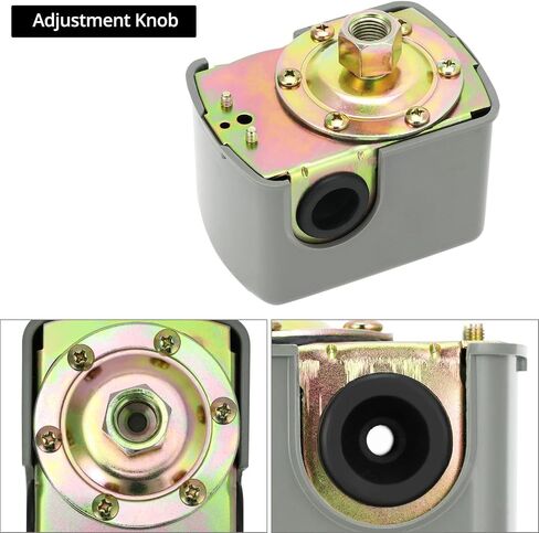 QWORK 30/50 Pressure Switch for Well Pump, Adjustable Cut-in/Out Pressure (40-60 PSI) - 1/4"-18 NPT Female Thread in Saudi Arabia