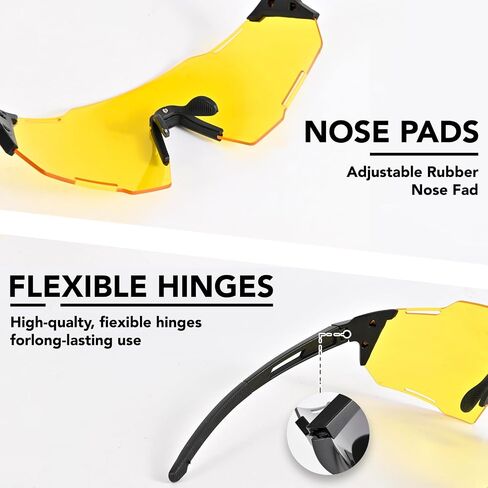 Cycling Glasses Sports Sunglasses, UV400 Protection, Men Women Running Fishing Driving Baseball Glasses in Saudi Arabia