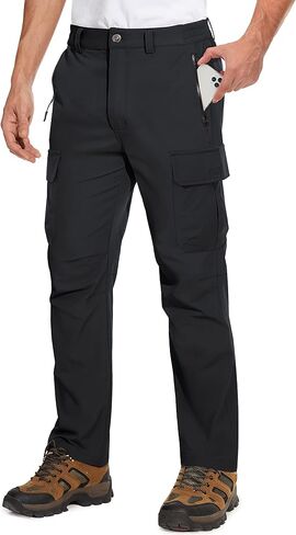 TACVASEN Men's Cargo Pants 5 Pockets Water Resistant Lightweight Quick Dry Ripstop Stretch Pants for Hiking Work Travel in Saudi Arabia