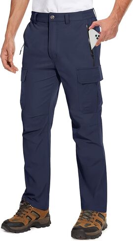 TACVASEN Men's Cargo Pants 5 Pockets Water Resistant Lightweight Quick Dry Ripstop Stretch Pants for Hiking Work Travel in Saudi Arabia