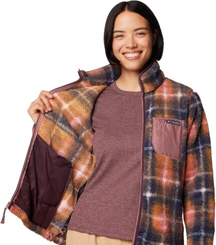 Columbia Women's West Bend Print Full Zip II, Nocturnal Omblur, X-Large in Saudi Arabia