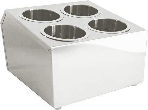 التجارية 4-Hole الفولاذ المقاوم للصدأ اسطوانة أطباق الفضيات حامل أواني منظم الحلوى in Saudi Arabia