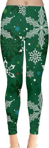 CowCow Womens Soft Stretch Opaque Tights Xmas Night Christmas Leggings - 2XL in Saudi Arabia
