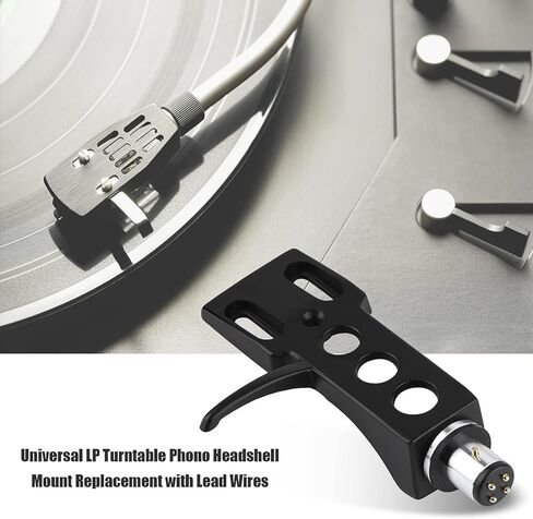 LP Headshell, 6.3 Cm Turntable Headshell, OFC Wire Phono Cartridge Suitable for Most Record Player Replacement Headstands in Saudi Arabia