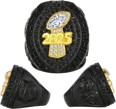 جائزة 2025 Fantasy Football Championship Ring League Champion Trophy Rings Premium للفائز in Saudi Arabia
