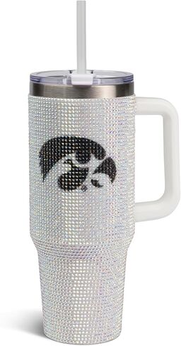 The Memory Company | Licensed NCAA 40oz White Bling Game Day Tumbler in Kuwait