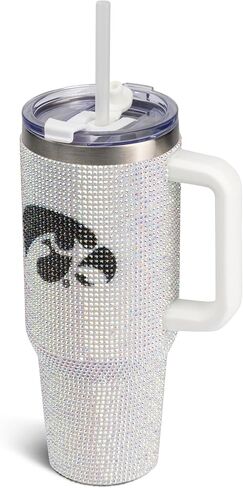 The Memory Company | Licensed NCAA 40oz White Bling Game Day Tumbler in Kuwait
