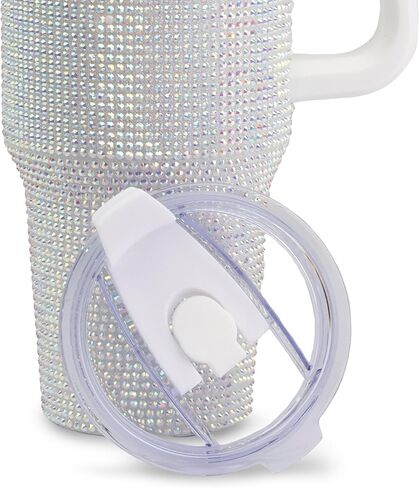 The Memory Company | Licensed NCAA 40oz White Bling Game Day Tumbler in Saudi Arabia