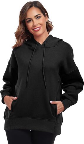 FUPHINE 2024 Women‘s Oversized Hoodie Fall Trendy Fleece Pullover Long Sleeve Fleece Sweatshirt Clothes in Saudi Arabia