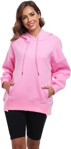 FUPHINE 2024 Women‘s Oversized Hoodie Fall Trendy Fleece Pullover Long Sleeve Fleece Sweatshirt Clothes in Saudi Arabia