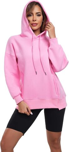 FUPHINE 2024 Women‘s Oversized Hoodie Fall Trendy Fleece Pullover Long Sleeve Fleece Sweatshirt Clothes in Saudi Arabia
