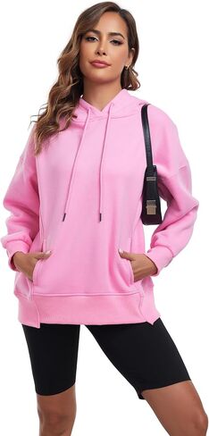 FUPHINE 2024 Women‘s Oversized Hoodie Fall Trendy Fleece Pullover Long Sleeve Fleece Sweatshirt Clothes in Saudi Arabia