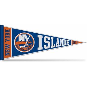 Rico Industries NHL Hockey New York Islanders Rally 12" x 30" Felt Wall Décor Pennant - Great for Home/Bed Room/Man Cave Décor