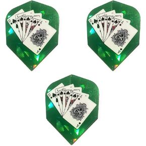 Harrows Hologram Royal Flush Spades 75 Micron Strong Dart Flights (3 Sets - 9 Flights)