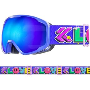 KAPVOE Kids Ski Goggles, Kids Snow Snowboard Goggles for Boys Girls Youth OTG Snowboarding & Skiing Gear