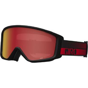 Giro Index 2.0 OTG Ski Goggles - Snowboard Goggles for Men, Women & Youth - Red Flow Strap with Amber Scarlet Lens