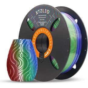 ACTIVEME 3D Printing Filament PLA +1.75 mm, Rainbow Gradient (Colorful - Elegant), Suitable for Most Types of FDM 3D Printing, Accurate Size +/-0.02 mm 1 kg
