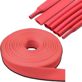 Red 1" 16.5Feet 3:1 Heat Shrink Tubes Heatshrink Adhesive Lined Waterproof Secure Connections Quick-Shrink & Flame Retardant for Electrical Wire Insulation