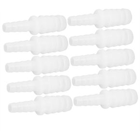 10 Pcs Plastic Hose Barb Reducer Fitting,Pipe Connectors Barbed Splicer Mender Adapter Union for Aquarium Household Adapters,1/2" to 1/4" Hose Barb Union Adapter Connector Pipe Hose Fitting