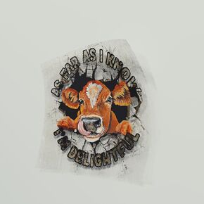 Highland Cattle Sticker, Dairy Cow Cute Car Decal11-Inches Decal Car Laptop Wall Window Bumper Sticker, Yellow