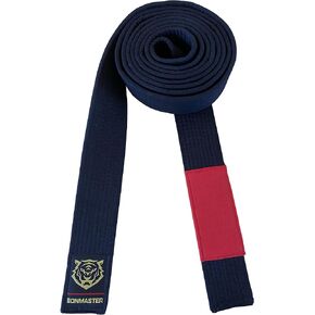 BJJ Belt Brazilian Jiu Jitsu Belt for Men & Women with Ranking Stripes Sleeve Bar - Width 5cm (2.0in)