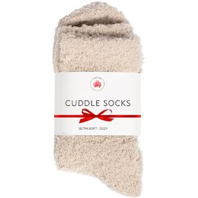 Cloud Socks for Women & Men - Light Pink Socks - Unisex Fit Microfiber Sleep Socks for Men & Women - Ultra Plush, Luxurious, & Cozy Socks - Machine Washable Super Comfy Socks - 2 Pairs