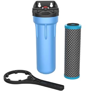 Pentair Pentek LR-1500 Lead Filtration System, 10" Under Sink High-Flow Lead Reduction Drinking Water System, Includes 10" Standard housing with mounting Bracket Cap, LR-FB10 Cartridge and Wrench